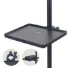 Clamp-On Microphone Stand Sound Card & Phone Tray – Black