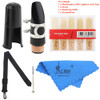 Clarinet Mouthpiece Kit with 10 Reeds, Strap and Cleaning Cloth
