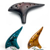 12-Hole Alto C Ceramic Ocarina with Bag & Song Book – Yellow