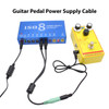 Dual 500mA-to-1000mA Guitar Pedal Power Cable – Black