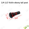 Ebony Violin & Viola Tailpiece End Button – 1/8 Size