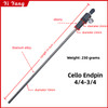 Titanium Alloy & Ebony Cello Endpin – 4/4–3/4