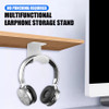 Foldable Adhesive Headphone Hanger – Black