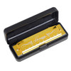 10-Hole Diatonic Harmonica in C with Case – Gold