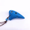 6-Hole Mini Ceramic Ocarina with Lanyard – Sky Blue