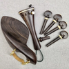 4/4 Violin Fittings Set – Natural Ebony, Style 1