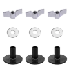 18-Piece Cymbal Felt, Sleeve, Nut and Washer Kit – Black — detail or usage view