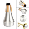 Aluminium Straight Trumpet Practice Mute – Silver