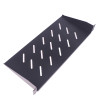 19-Inch Vented Rack Shelf – Black, 20 cm Deep — supplied product