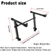 Adjustable Second-Tier Keyboard Stand Attachment – Black — detail or usage view