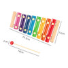 8-Note Rainbow Xylophone with Two Mallets