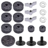 18-Piece Cymbal Felt, Sleeve, Nut and Washer Kit – Black