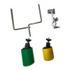 Two-Tone Cowbell and Mounting Clamp Set – Green and Yellow
