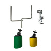 Two-Tone Cowbell and Mounting Clamp Set – Green and Yellow
