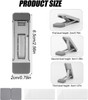 Foldable Keyboard Riser Feet – Silver, 2 Pack