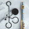 Clamp-On Brass Mute Holder with Rotating Trays – Detail 2