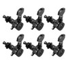 Black Locking Guitar Tuners – 6L, Set of Six — detail view