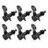 Black Locking Guitar Tuners – 6R, Set of Six — detail view