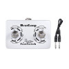 Rowin BEAT LOOP Dual Footswitch with 50 cm Cable — supplied product