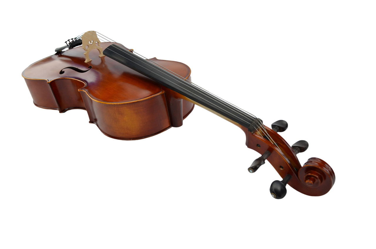 1/8 Solid European Spruce Beginner Cello – Flamed Veneered Back