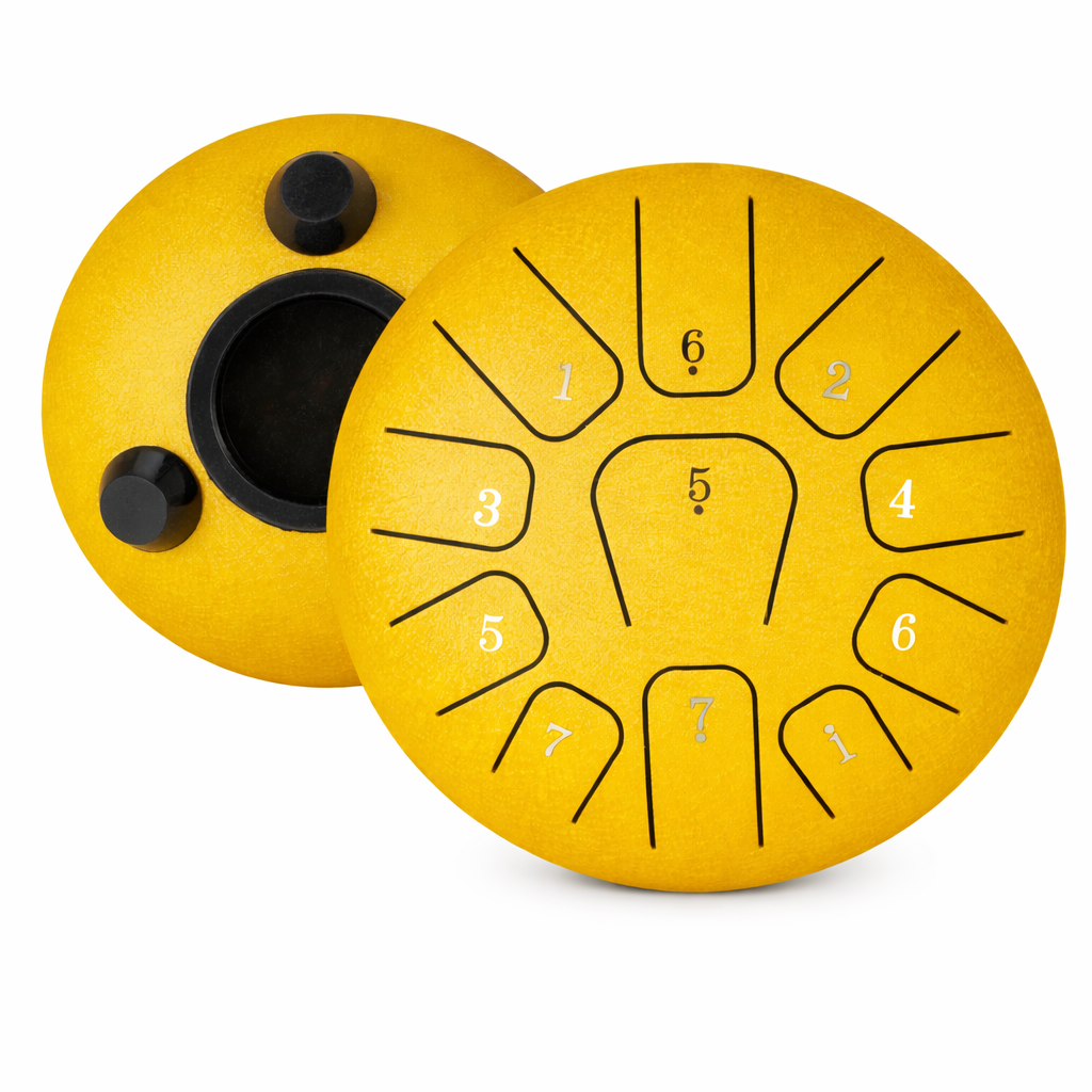 6-Inch Steel Tongue Drum 11 Notes Meditation Percussion Instrument with Bag and Mallets