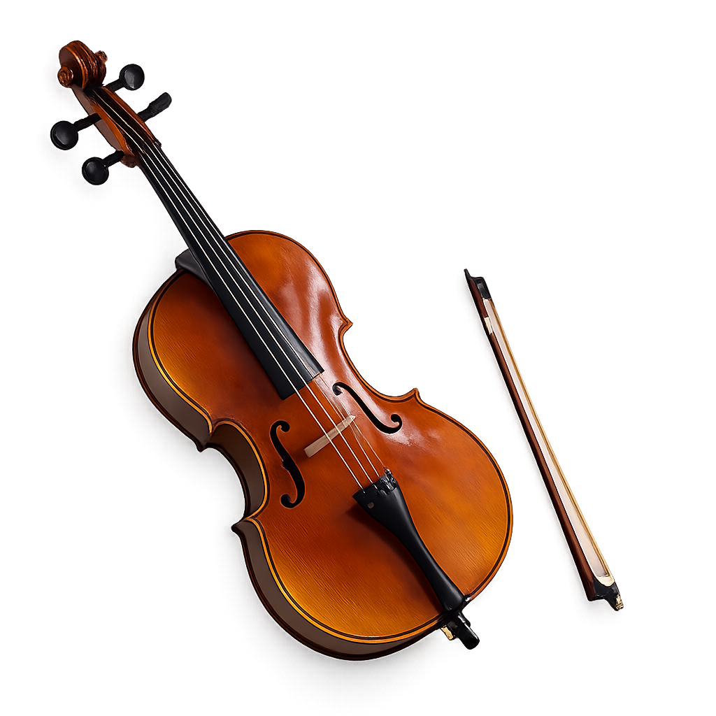 4/4 Handmade Cello with Bow & Bag – Solid Spruce & Flamed Maple