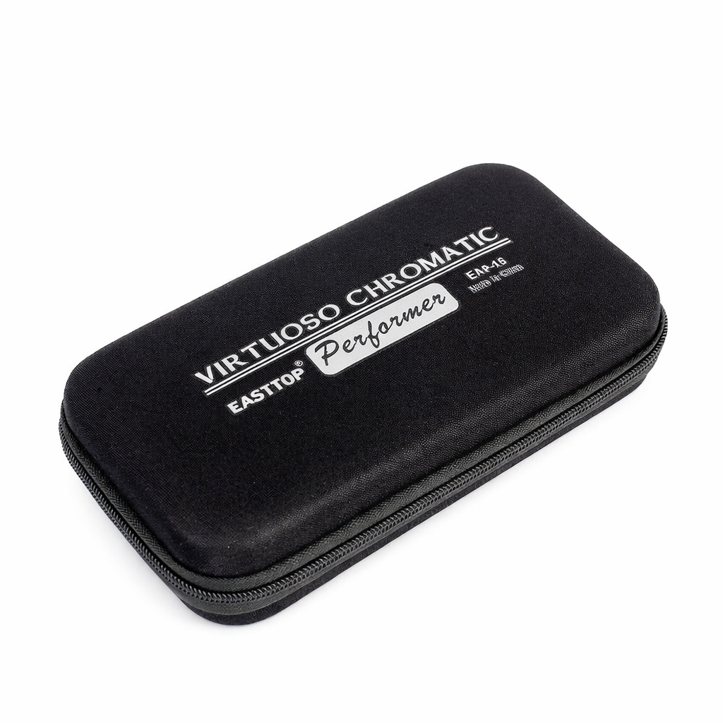 Easttop EAP-16 Chromatic Harmonica 16 Hole 64 Tone Key of C – Professional Chromatic Mouth Organ with ABS Comb