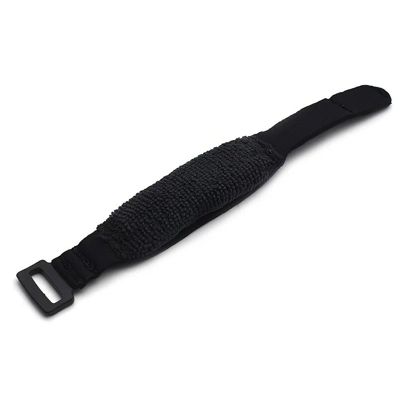 Black adjustable guitar and bass string dampener fret wrap