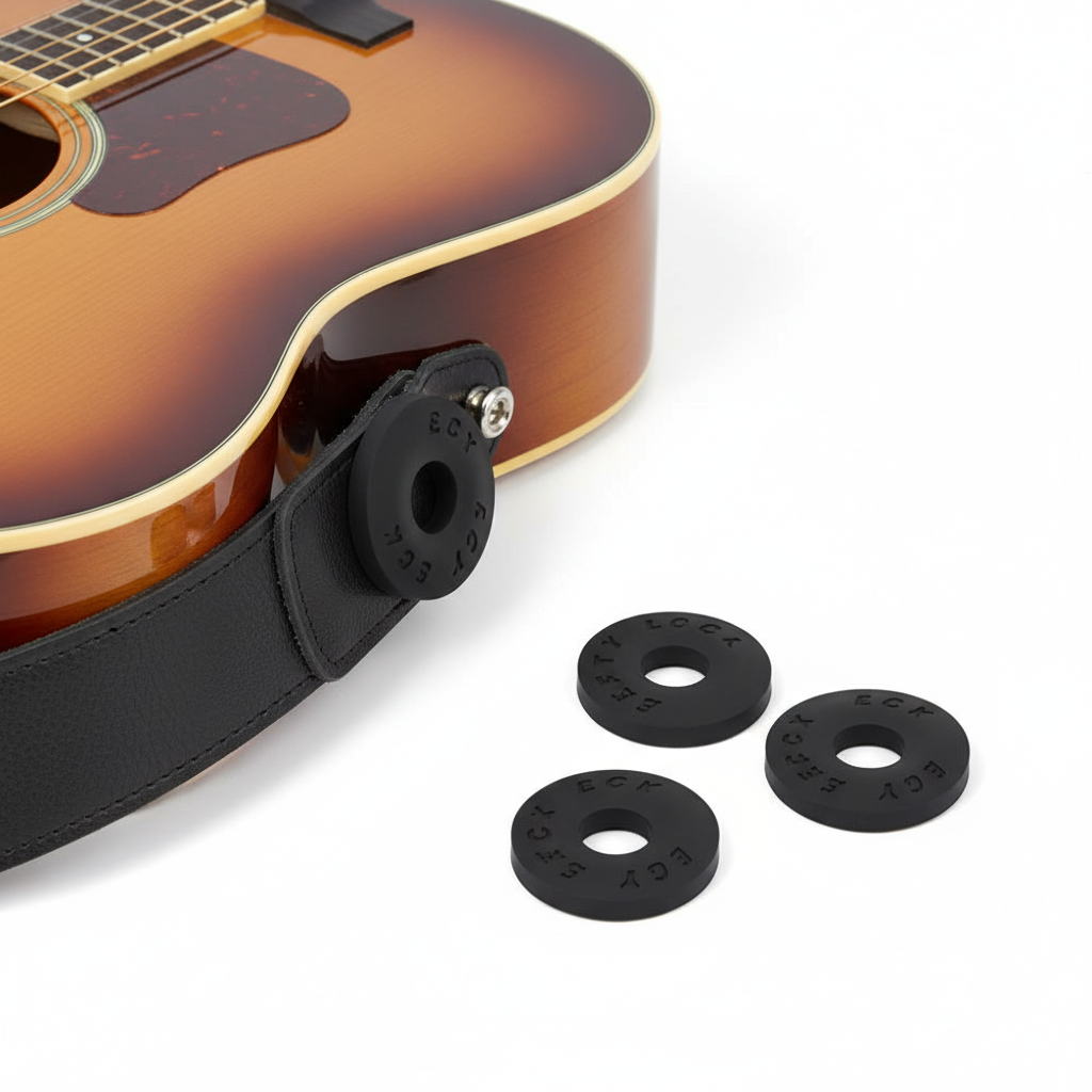 Rubber Guitar Strap Lock Blocks – 4 Pack