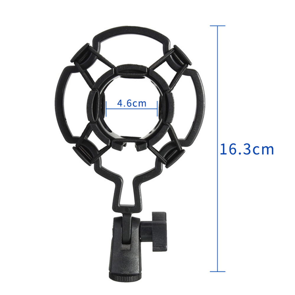 Condenser Microphone Shock Mount – Black Plastic Frame