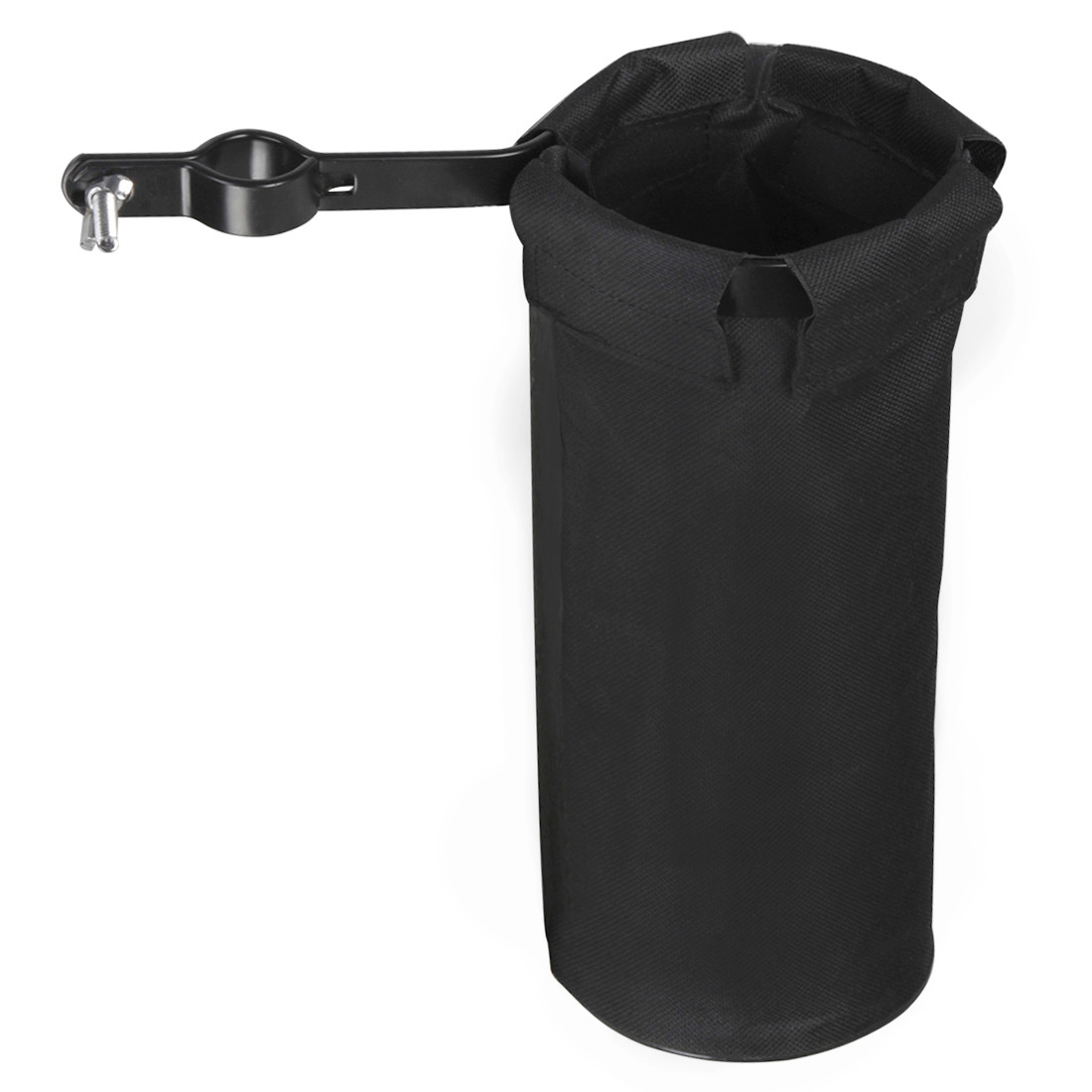 Black clip-on drumstick tube holder
