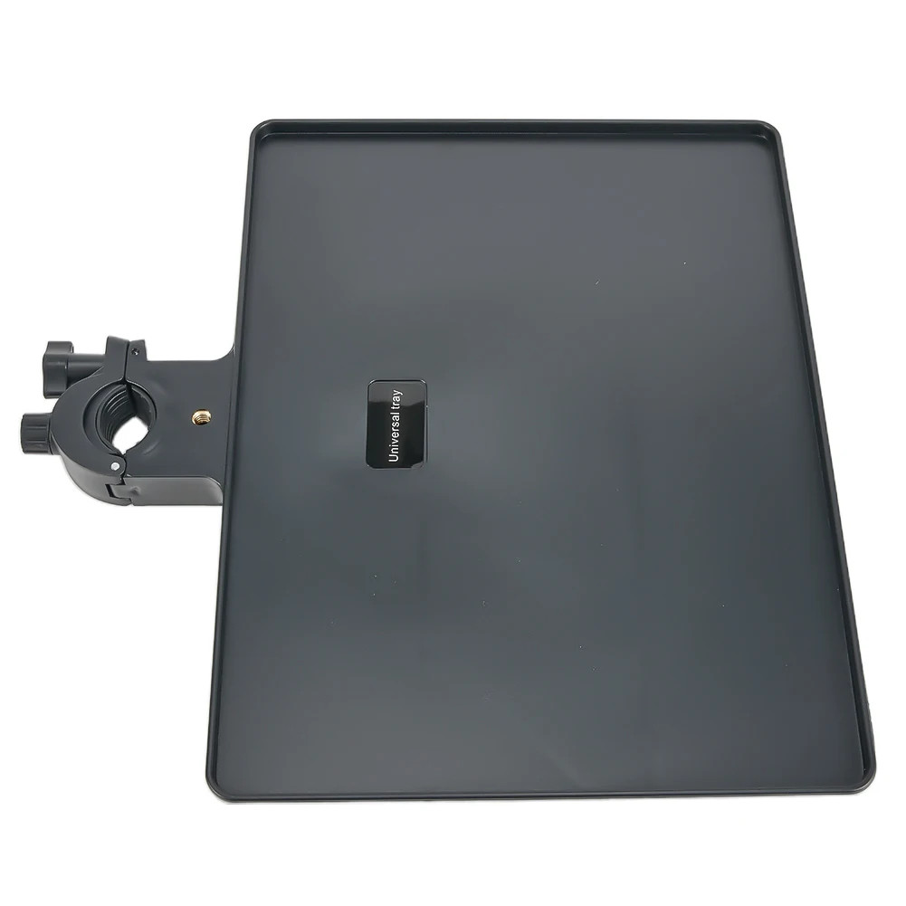 Clamp-On Microphone Stand Utility Tray – 22 × 16.5 cm — supplied product