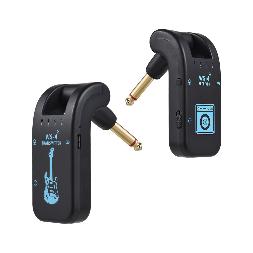 48kHz/16-Bit 2.4GHz Wireless Guitar System – Black