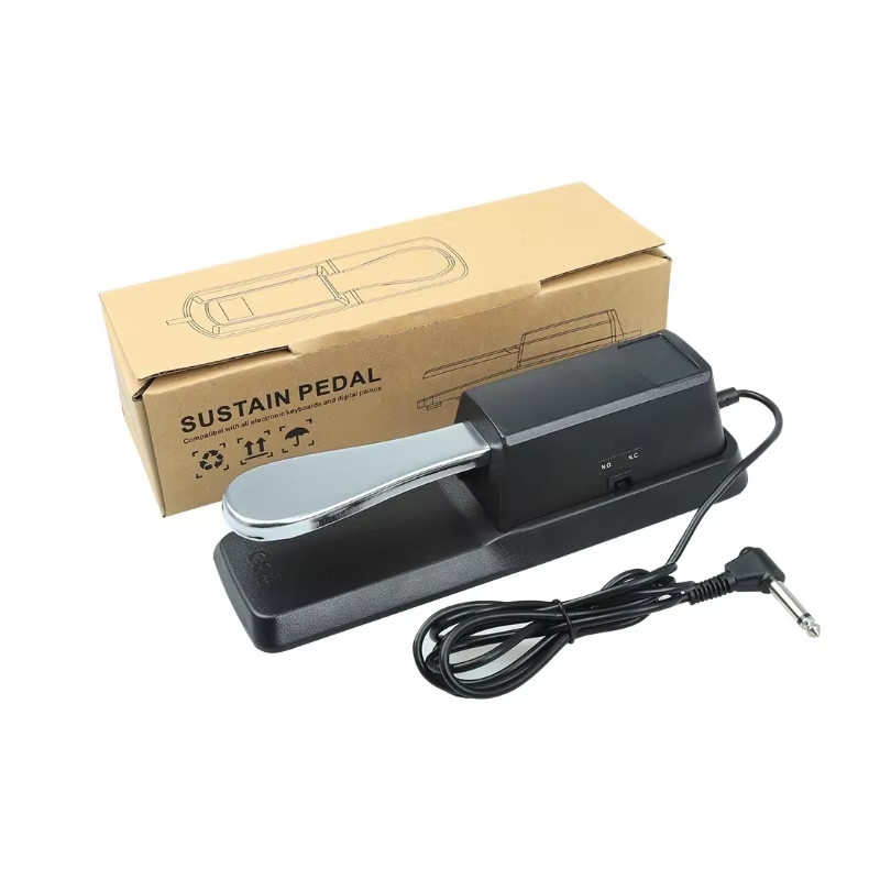 Universal Polarity-Switch Keyboard Sustain Pedal – Black
