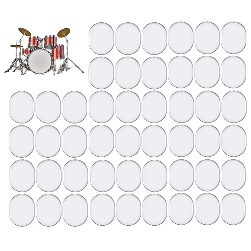 48-Piece Silicone Drum Dampener Set – Black