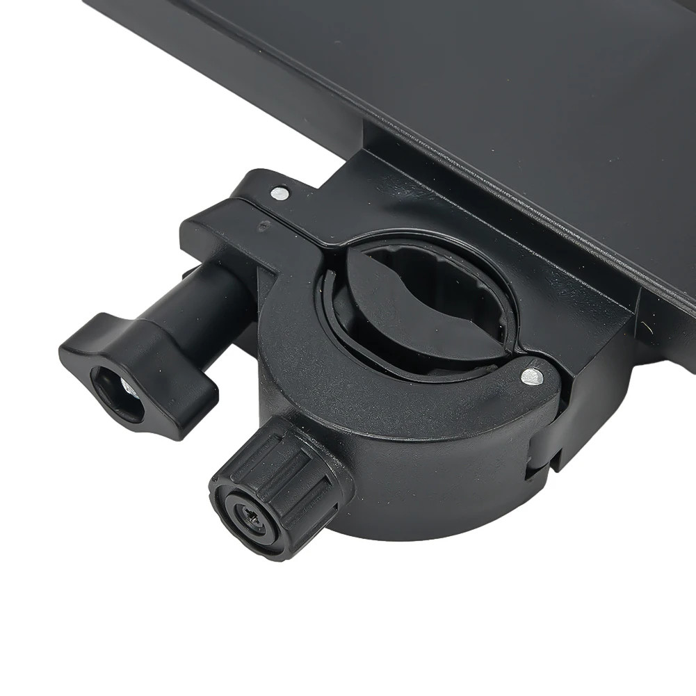 Clamp-On Microphone Stand Sound Card & Phone Tray – Black