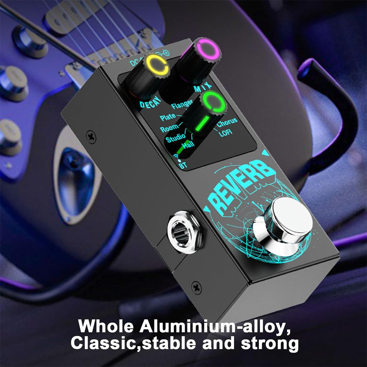 9-Mode Digital Reverb Guitar Effects Pedal