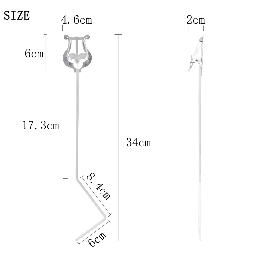 Portable Marching Music Lyre Stand for Woodwind & Brass