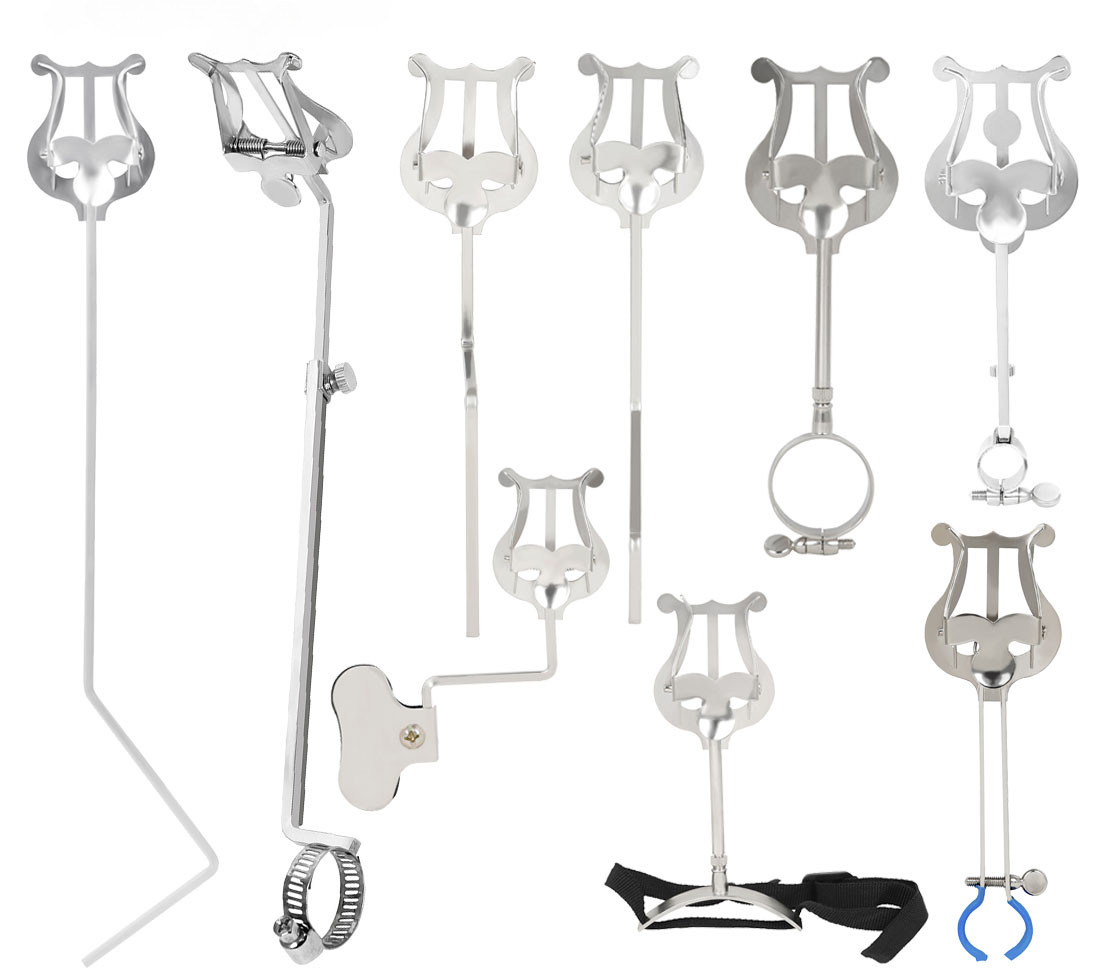 Portable Marching Music Lyre Stand for Woodwind & Brass