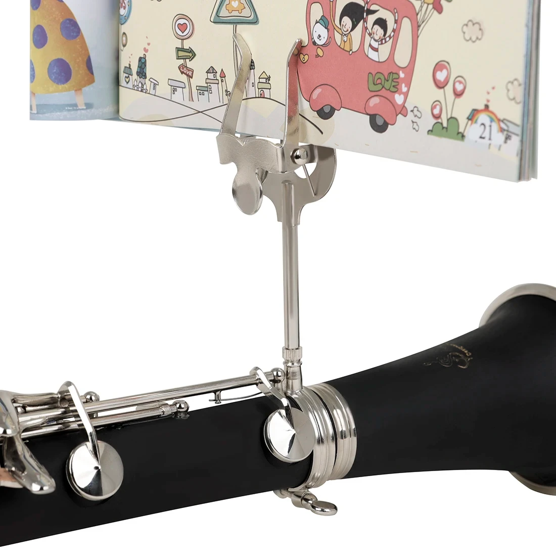 Portable Marching Music Lyre Stand for Woodwind & Brass