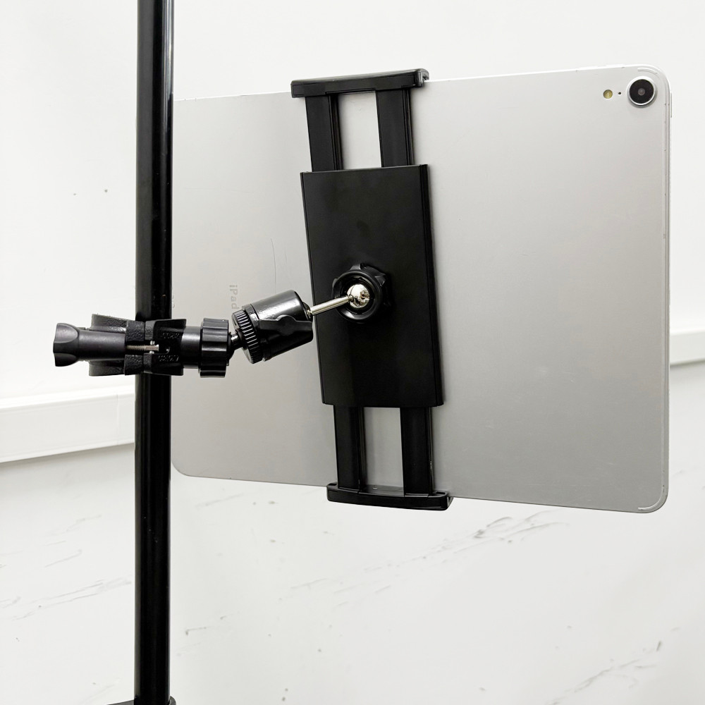 M3 Stand-Mount Tablet Holder – 13–23 cm Clamp Opening — supplied product