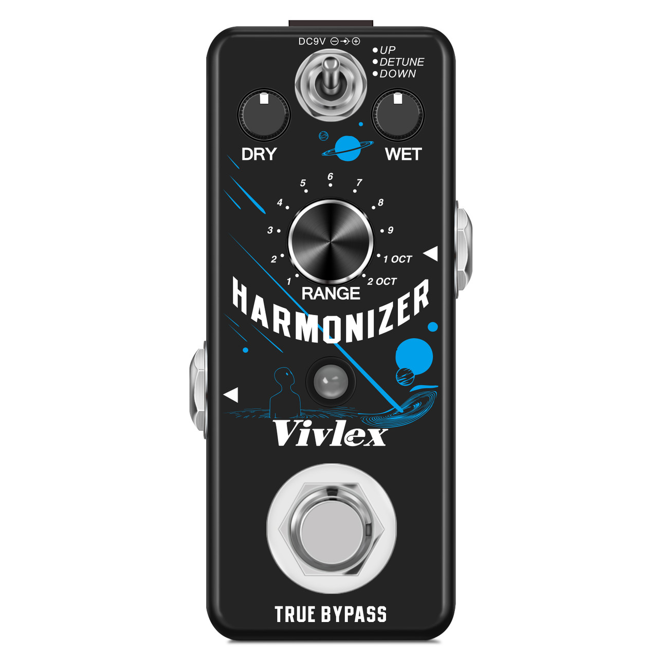 Digital Guitar Harmonizer & Pitch Shifter Pedal