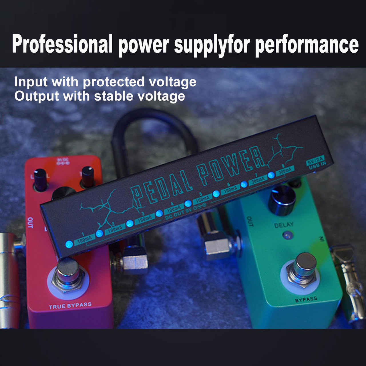 M-VAVE 8-Output 9V Pedalboard Power Supply