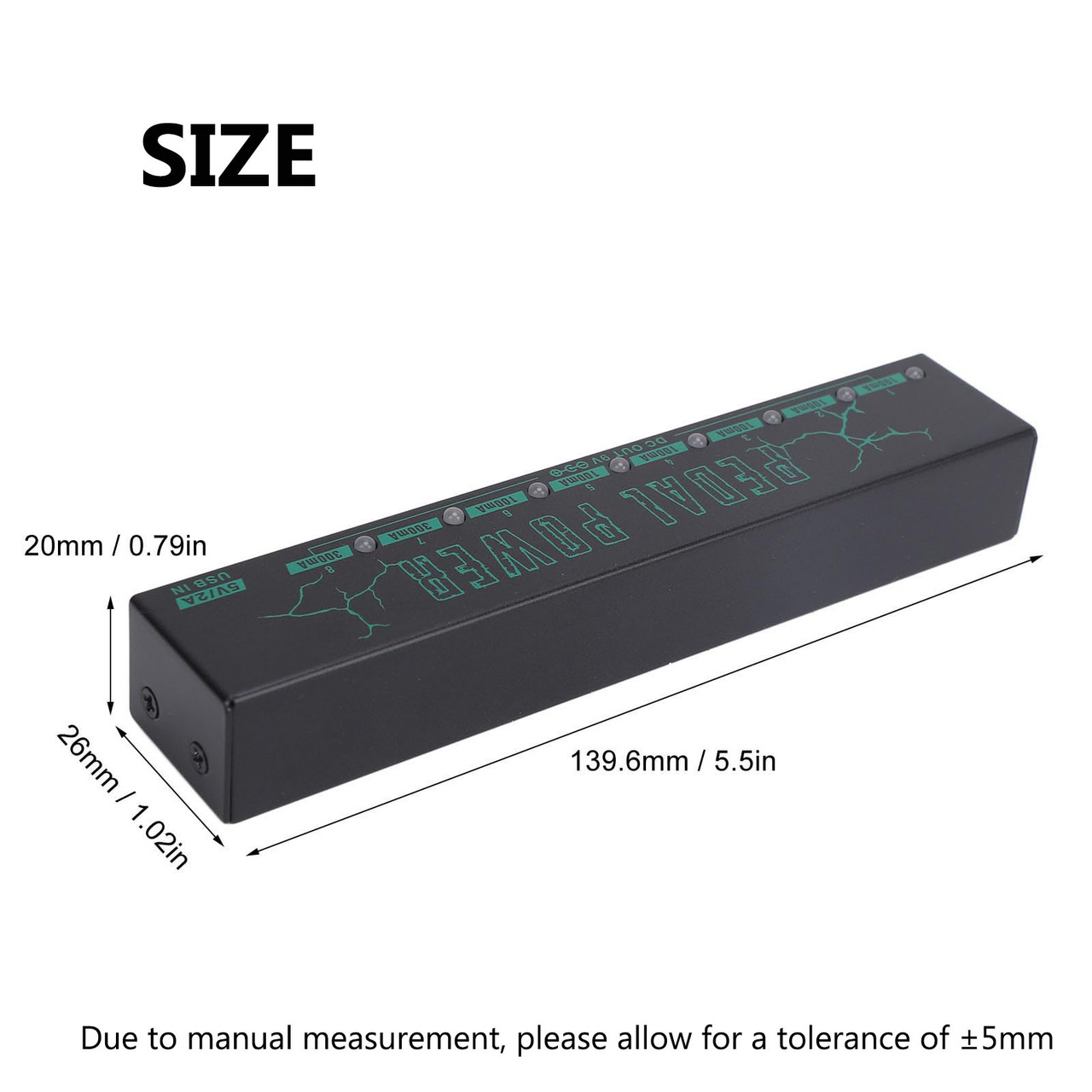 M-VAVE 8-Output 9V Pedalboard Power Supply