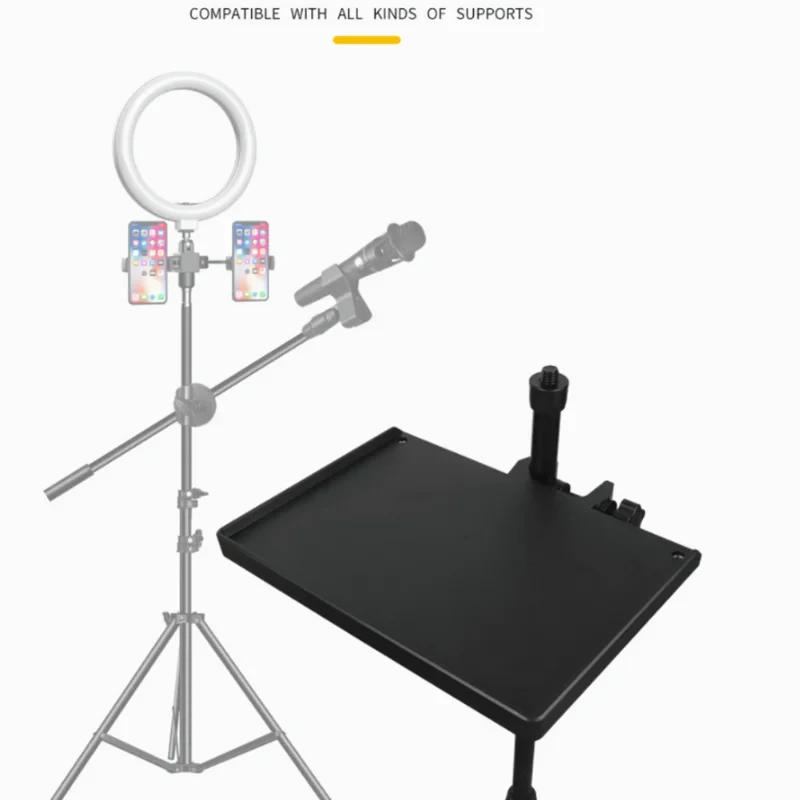 Clamp-On Microphone Stand Sound Card Tray – Size S