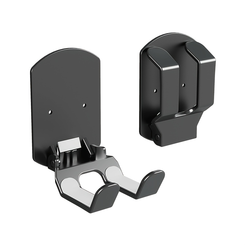 Foldable Adhesive Headphone Hanger – Black
