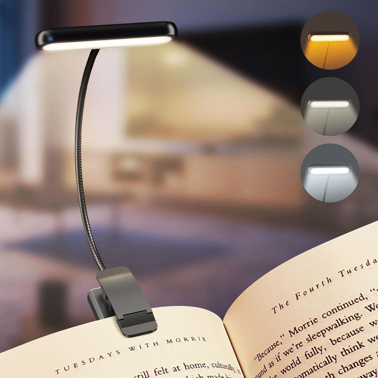 Rechargeable Clip-On Piano & Sheet Music Light – 10 Levels