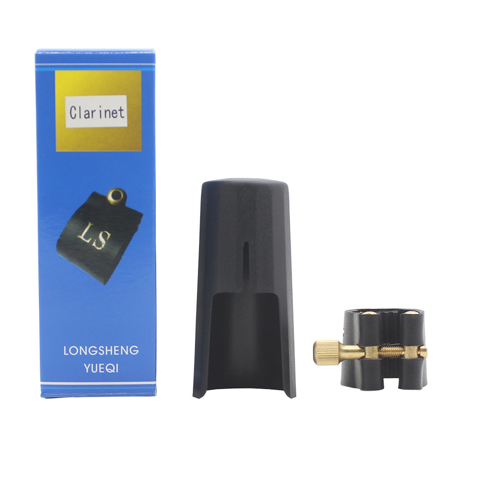 Clarinet Mouthpiece Ligature and Cap Set – Black