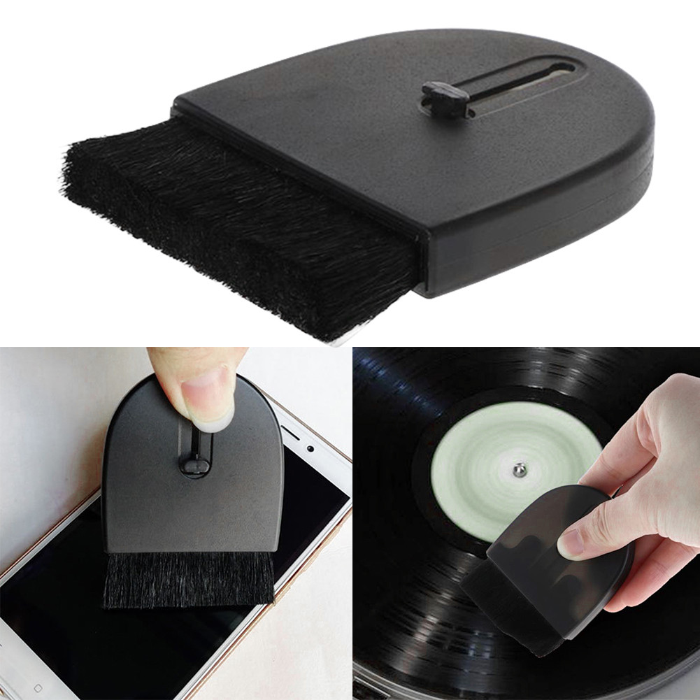 Carbon-Fibre Anti-Static Vinyl Record Brush