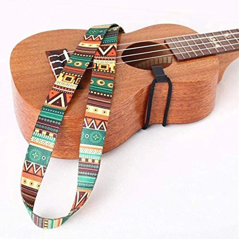Miwayer Adjustable Clip-On Ukulele Strap – Ethnic Pattern